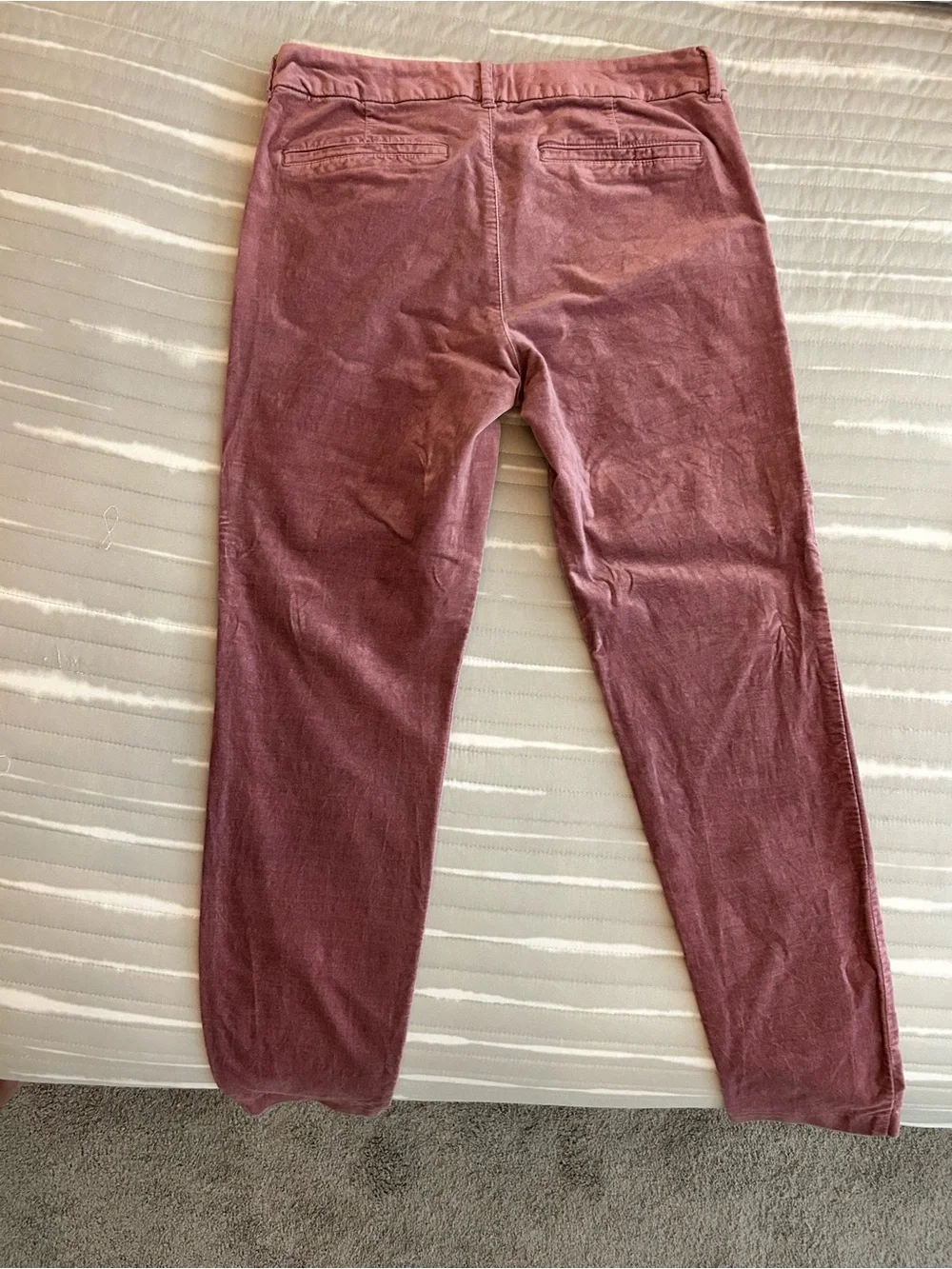 Old Navy Pixie Soft Velour Pants Pink Mauve Size 8